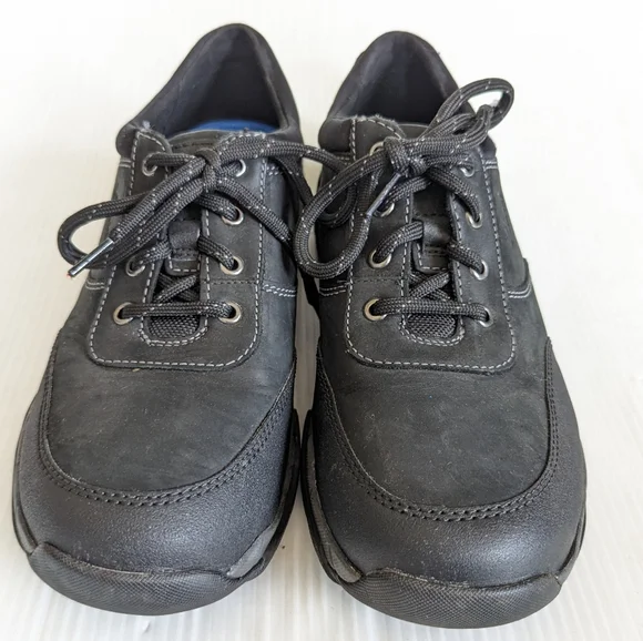 CLARKS Men\'s Grove Edge Waterproof Oxford Shoes Black leather hiking shoes CLARKS Men main image 4